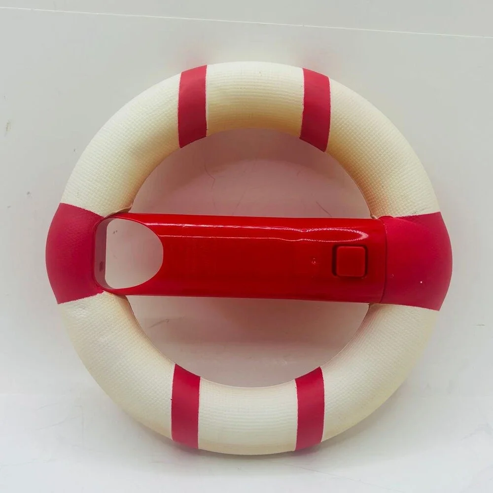 OEM White Red Nerf Wii Wheel Steering Accessory for Nintendo Wii Controller